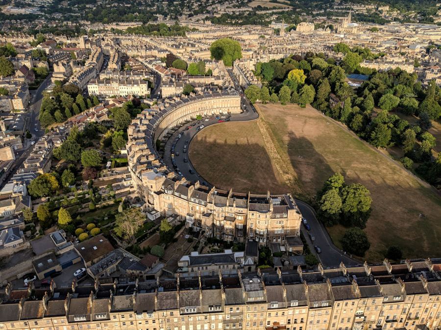 Bath from the air