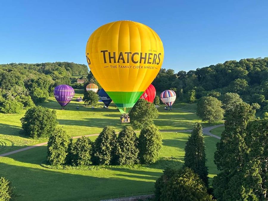 A group flight over Bristol